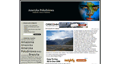 Desktop Screenshot of amerykapoludniowa.com